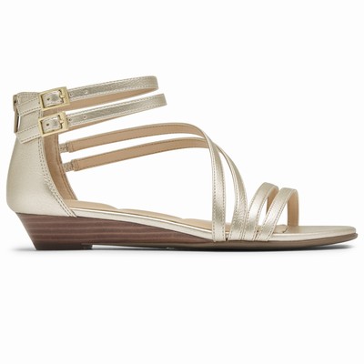 Sandálias Rockport Total Motion Zandra Asymmetrical Mulher Bege PT-61725